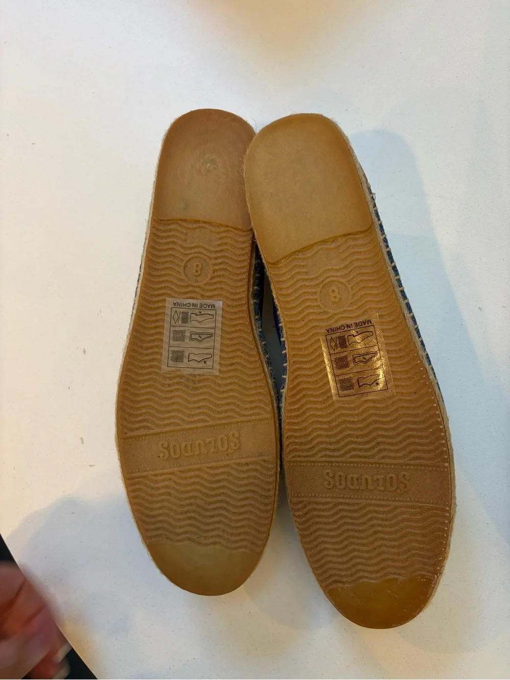 Soludos Kids Denim Moccasins with Donut Patch